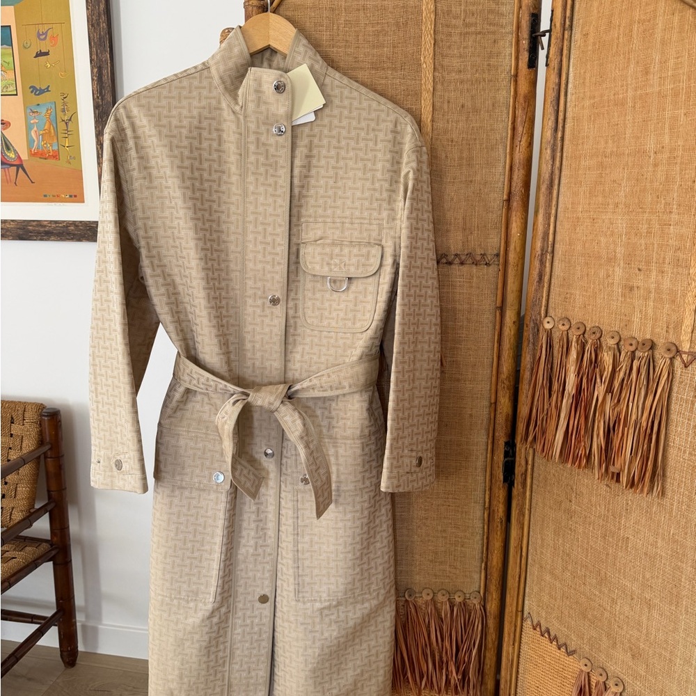 Hermès Beige Monogram Zip Jacket